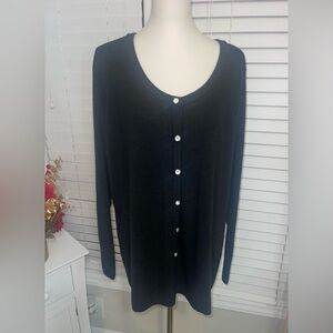 Covington Women's Navy Cardigan Sweater